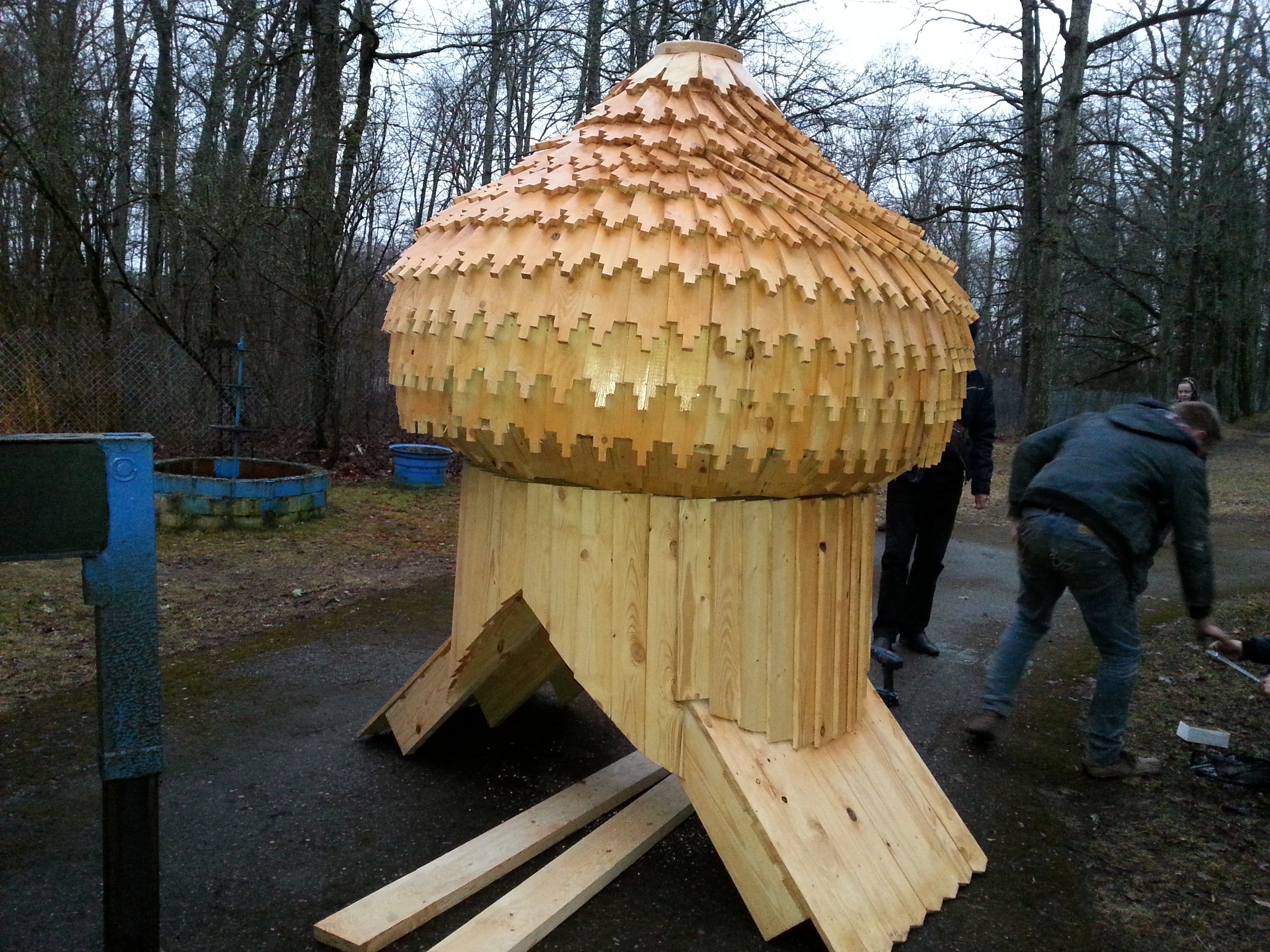 Изготовление деревянного купола